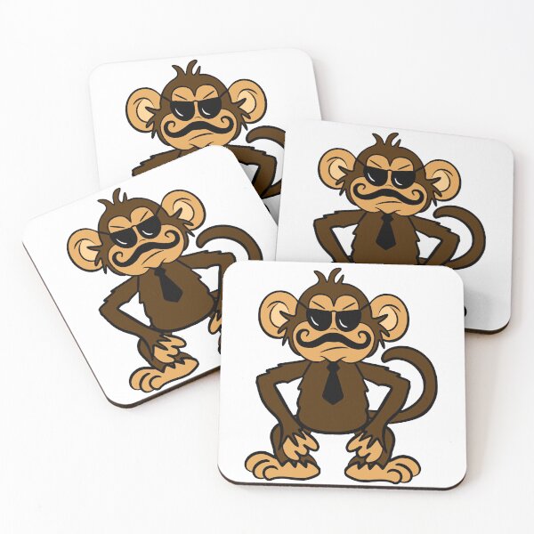 Item preview, Undercover Monkey Cartoon Drawing designed and sold by SparkyMae.