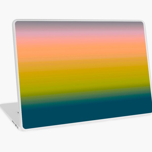 ABALONE SHELL OMBRE- Blue-Green To Lilac Laptop Skin