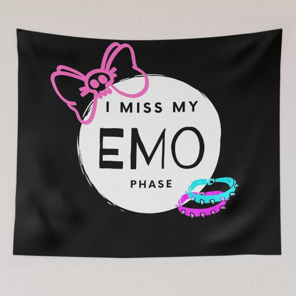 Item preview, I Miss My Emo Phase with bow and bracelets designed and sold by MGuyerArt.
