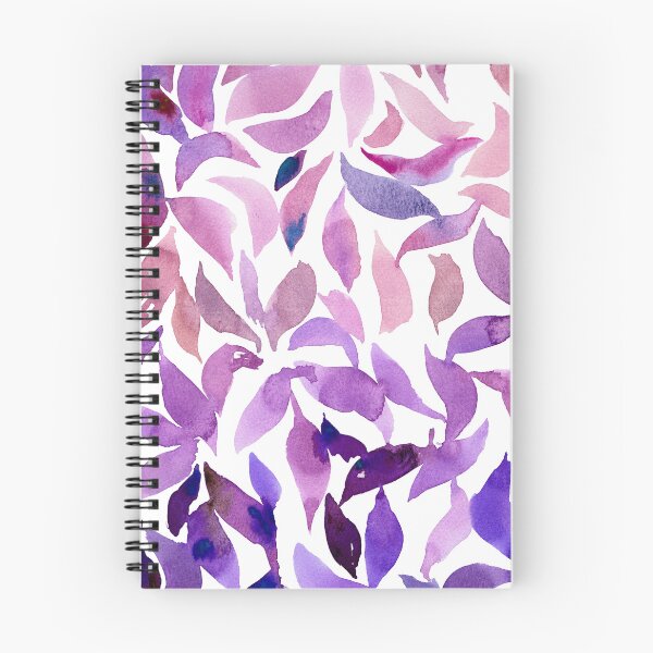 Item preview, Loose Watercolor Leaves - Purple designed and sold by ASueCreative.