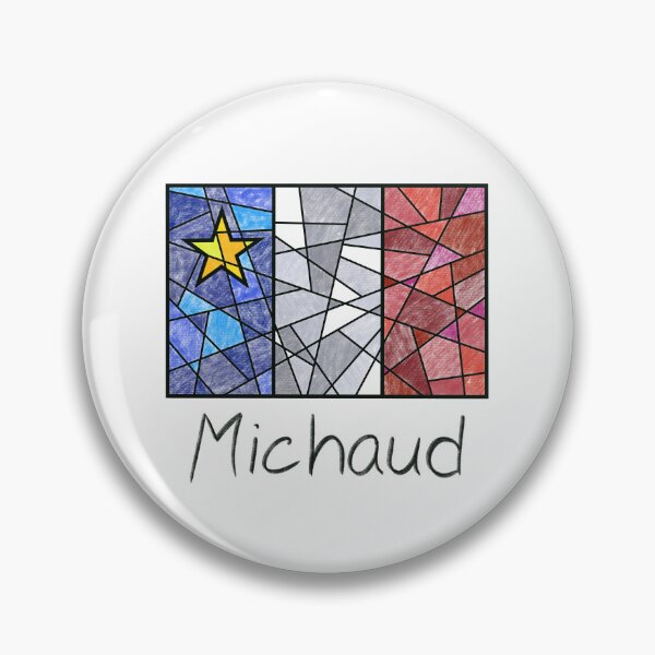 Item preview, Acadian Flag pastel mosaic Michaud - Drapeau acadien mosaïque pastel vitrail Michaud designed and sold by ColoursOfFrance.