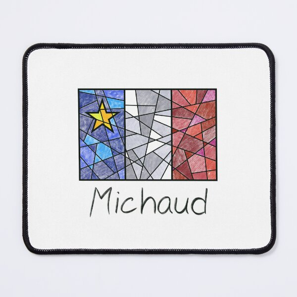 Item preview, Acadian Flag pastel mosaic Michaud - Drapeau acadien mosaïque pastel vitrail Michaud designed and sold by ColoursOfFrance.