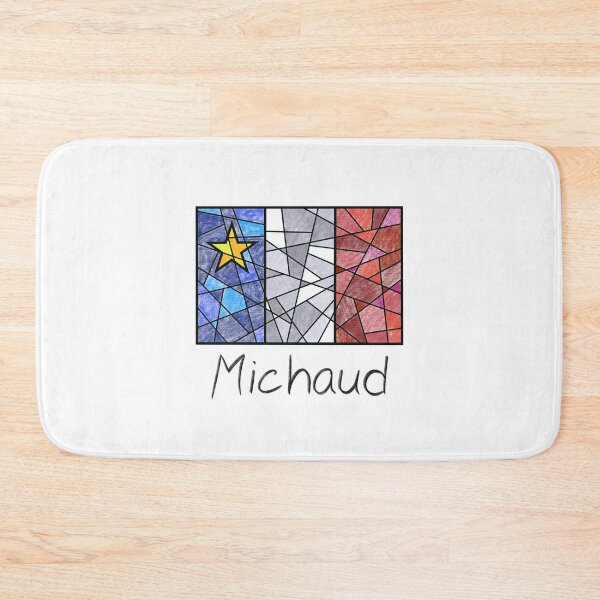 Item preview, Acadian Flag pastel mosaic Michaud - Drapeau acadien mosaïque pastel vitrail Michaud designed and sold by ColoursOfFrance.
