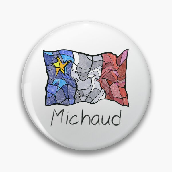 Item preview, Acadian Flag pastel liquid mosaic Michaud  - Drapeau acadien mosaïque liquide pastel vitrail Michaud designed and sold by ColoursOfFrance.