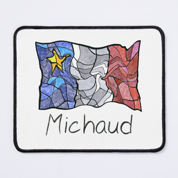 Item preview, Acadian Flag pastel liquid mosaic Michaud  - Drapeau acadien mosaïque liquide pastel vitrail Michaud designed and sold by ColoursOfFrance.