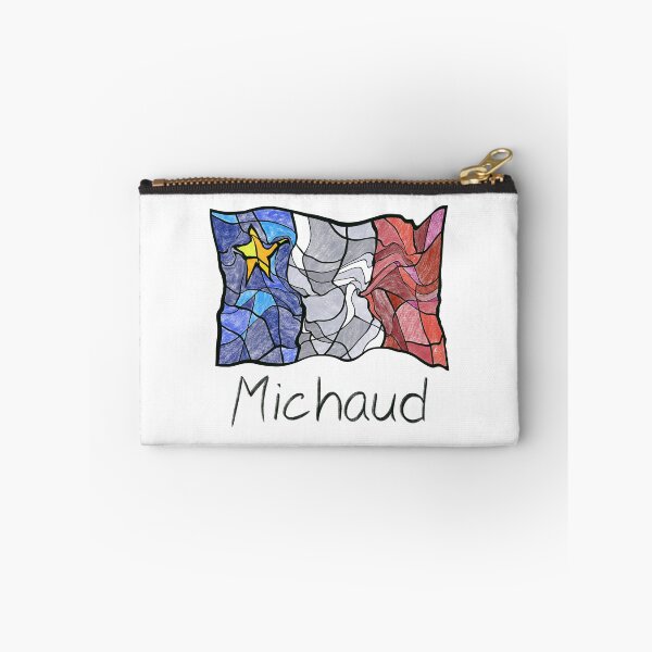 Artikelvorschau, Akadische Flagge flüssiges Pastellmosaik Michaud Buntglas entworfen und verkauft von ColoursOfFrance.