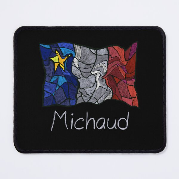 Item preview, Bandera de Acadia Liquid Pastel Mosaico Vitral de Michaud designed and sold by ColoursOfFrance.