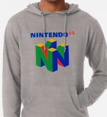 Sudadera con capucha ligera Logotipo de Nintendo 64
