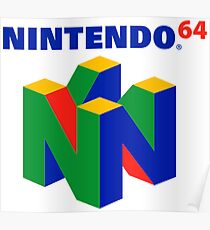 Nintendo 64 logo Poster