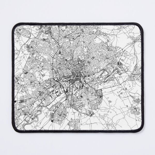 Item preview, Nottingham White Map designed and sold by multiplicitymap.