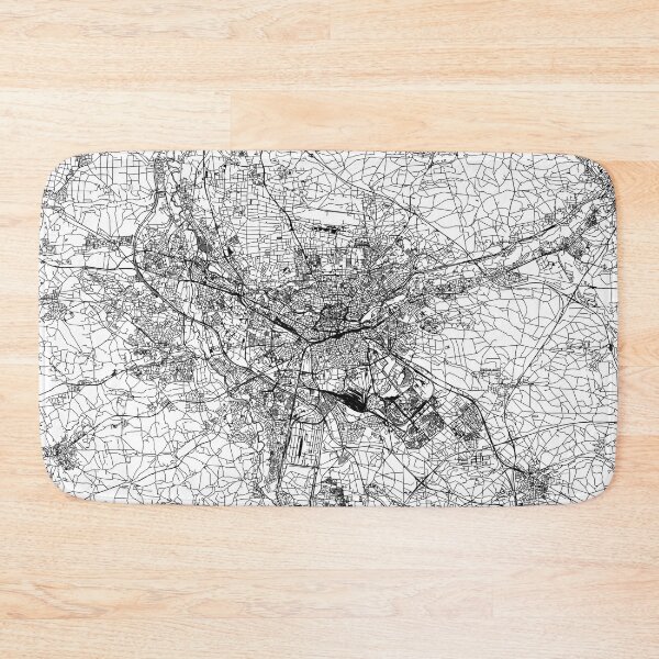 Item preview, Nuremberg White Map designed and sold by multiplicitymap.