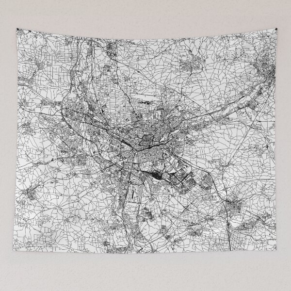 Item preview, Nuremberg White Map designed and sold by multiplicitymap.