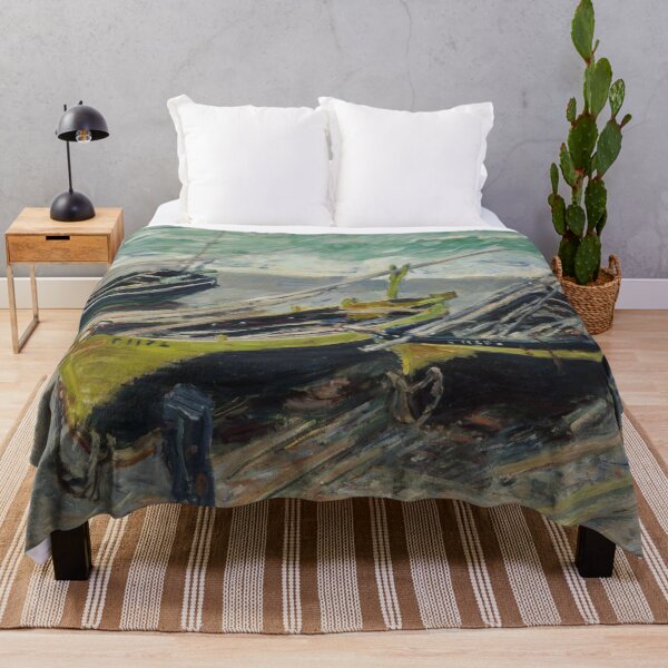 Item preview, Claude Monet's Three Fishing Boats designed and sold by mosfunky.
