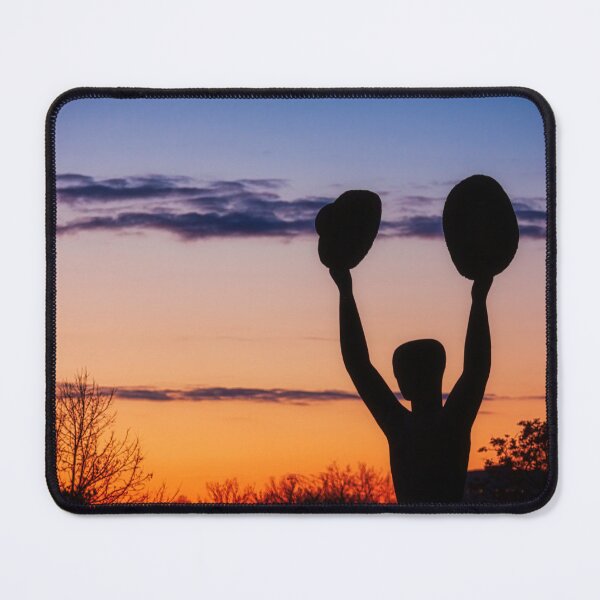 Item preview, Man with two hats at sunset designed and sold by Travelways.