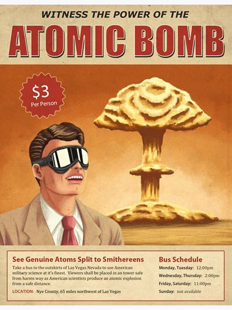 Disover Witness the Power of the atomic bomb Premium Matte Vertical Poster