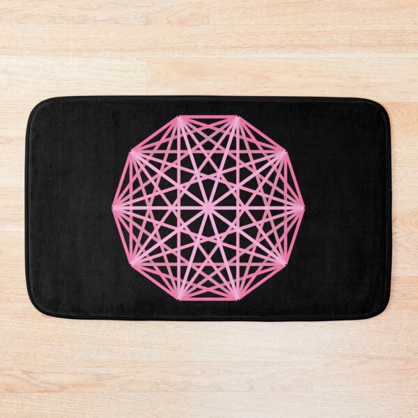 Item preview, Pink Polyhedron Geometric Shape designed and sold by SeaChangeDesign.