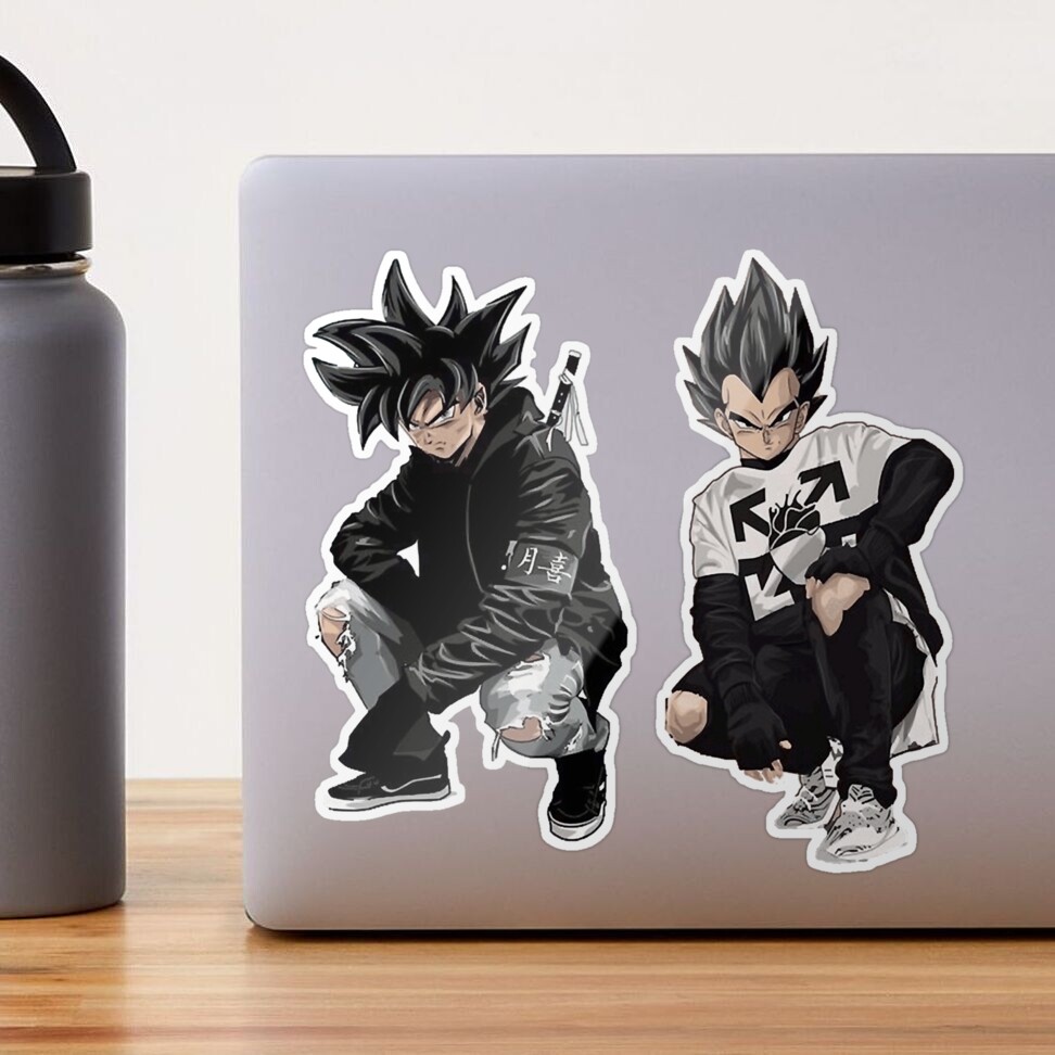 Goku and Vegeta Drip Sticker for Sale by myattqlmatten