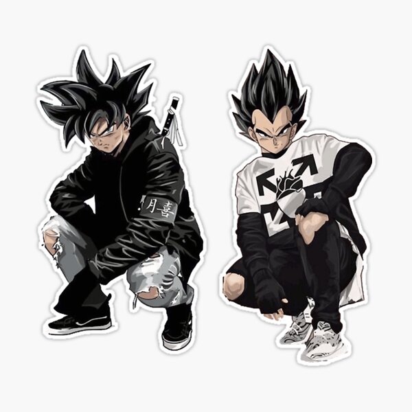 Goku and Vegeta Drip Sticker for Sale by myattqlmatten