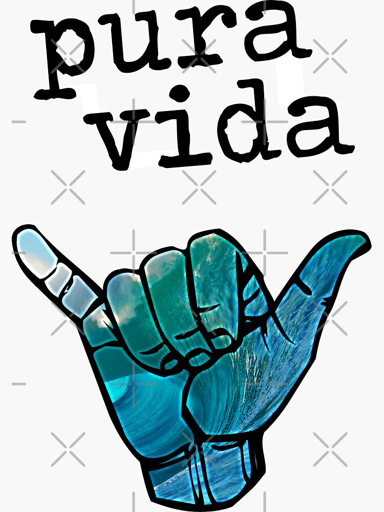 Pura Vida Sticker For Sale By Ch4lie Redbubble