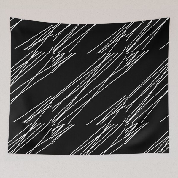 Item preview, Black and White Diagonal Lines - Pattern designed and sold by MazerolleArt.