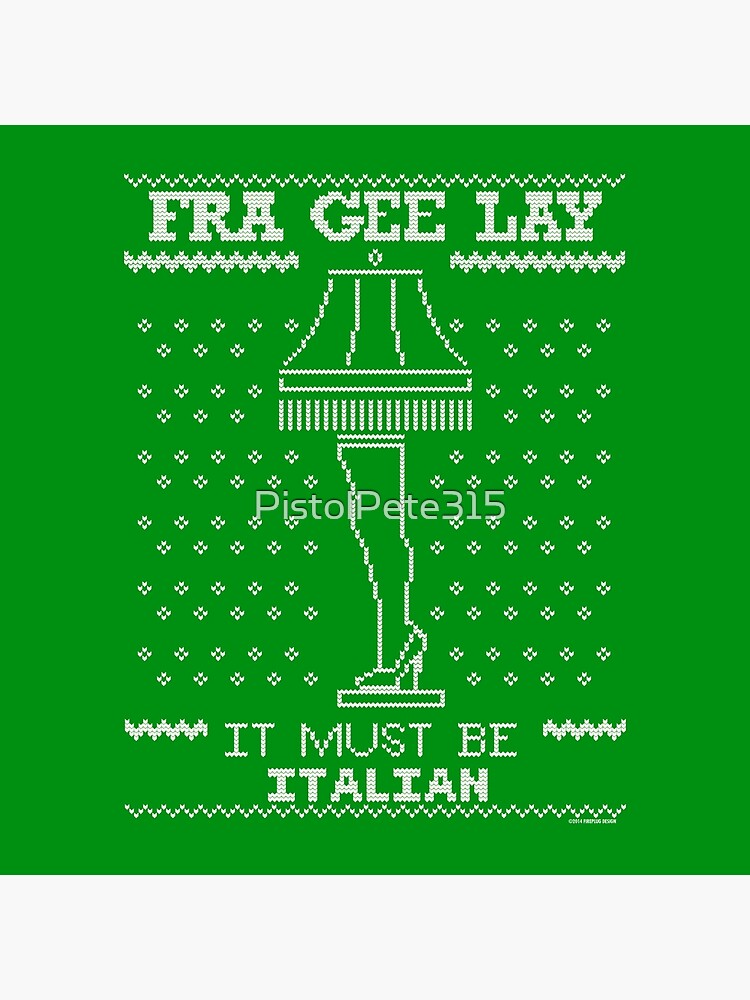 "A Christmas Story, Fragile - It must be Italian" Throw Pillow by