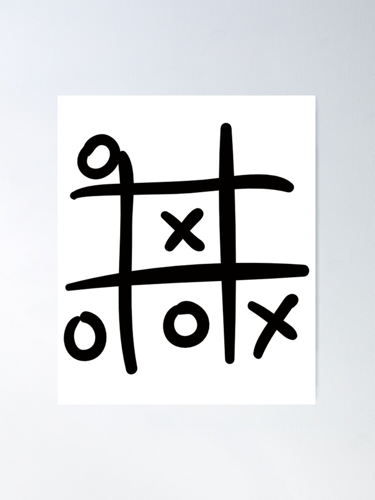 Tic tac toe Poster by Vectorqueen