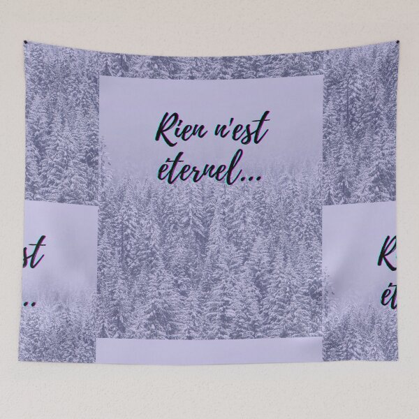 Item preview, Nothing lasts forever - popular french quotes theme gifts  designed and sold by RebelliousRosee.