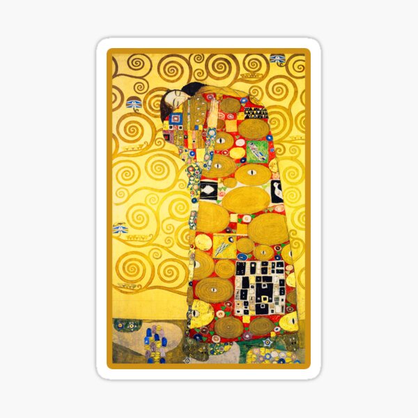 The Kiss & The Embrace by Gustav Klimt | The Embrace Sticker