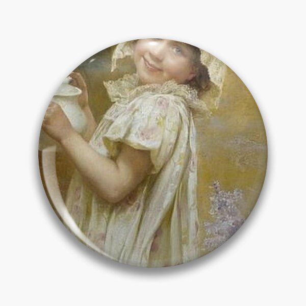 Item preview, Girl with Teapot (Mädchen mit Teekanne) - Max Nonnenbruch designed and sold by tvdlovership.