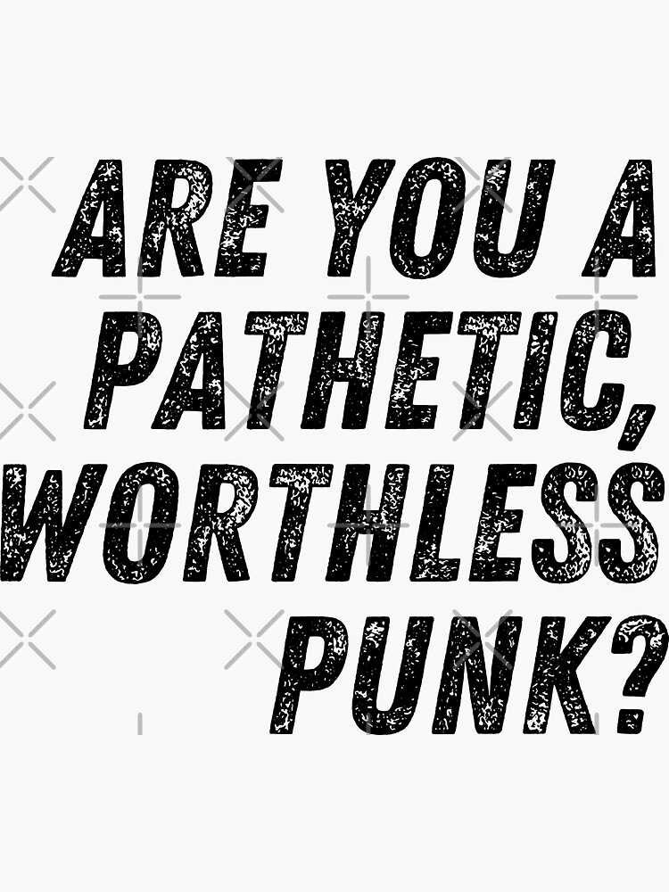 Are you a pathetic worthless punk? Peep Show Word Art by milldogstation