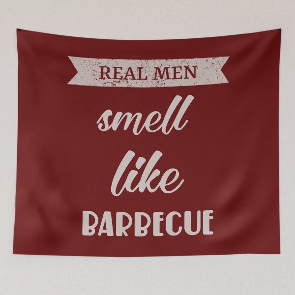 Item preview, Real men smell like barbecue. designed and sold by Umiska.