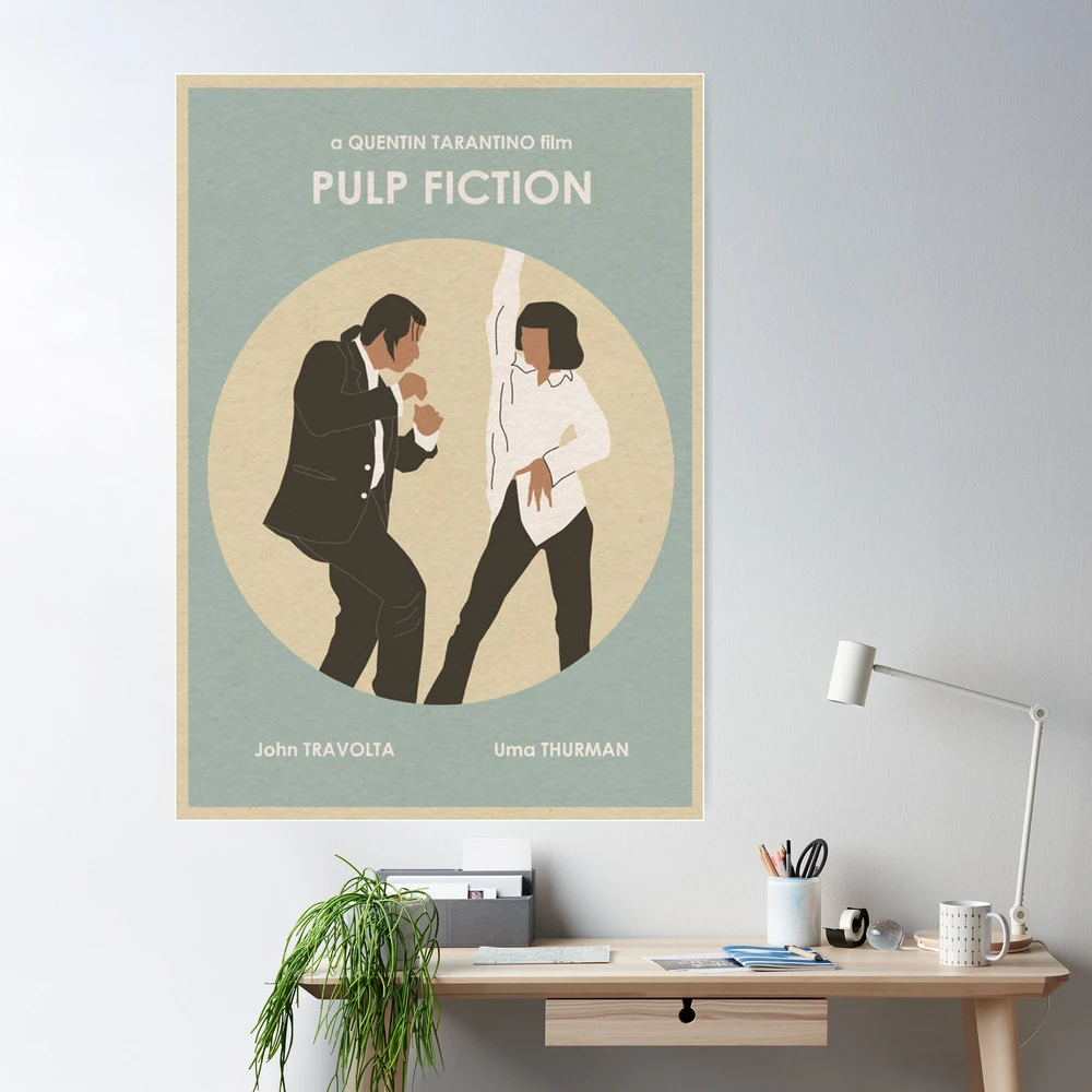 Pulp Fiction Minimalist Movie Poster - 16x12