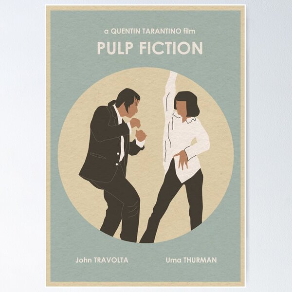 LARGE Pulp Fiction Retro Movie Poster – Poster Pagoda