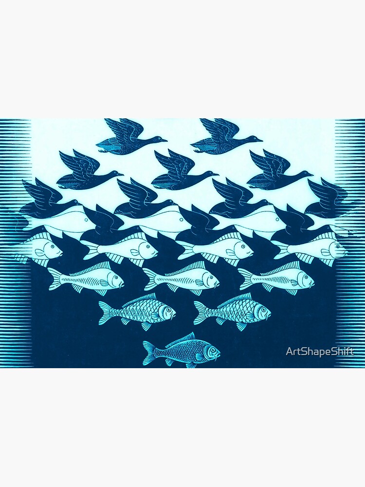 Sky and Water | Aqua | MC Escher |  by ArtShapeShift