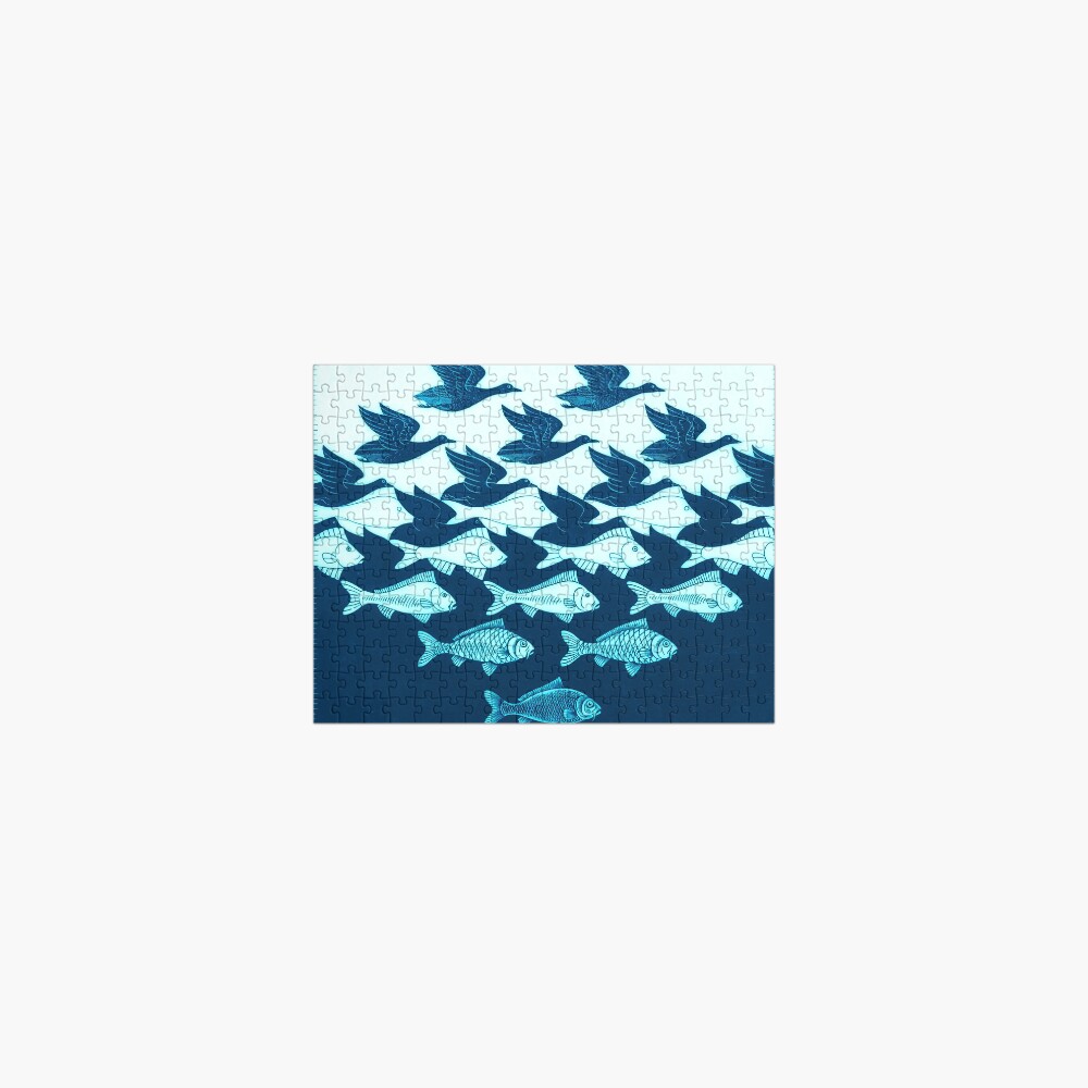 Sky and Water | Aqua | MC Escher | Jigsaw Puzzle