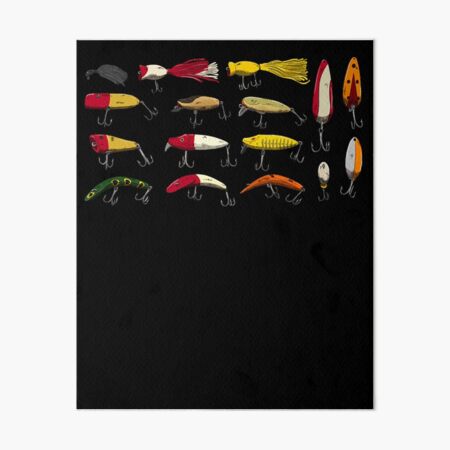 Fishing Lures Art Board Prints for Sale