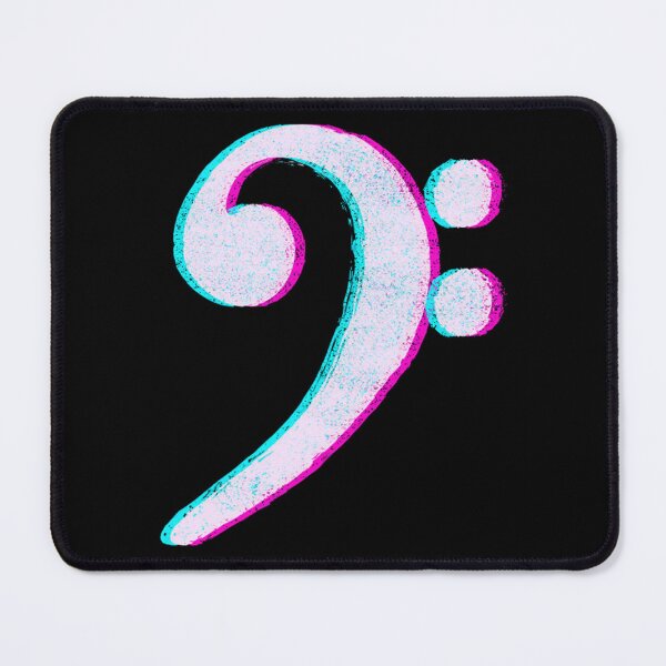 Item preview, Bass Glitch clef note clef bass clef designed and sold by TusiNio.