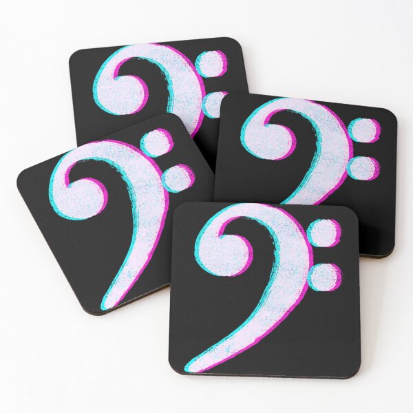 Item preview, Bass Glitch clef note clef bass clef designed and sold by TusiNio.