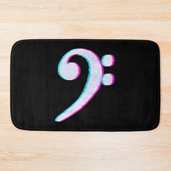 Item preview, Bass Glitch clef note clef bass clef designed and sold by TusiNio.