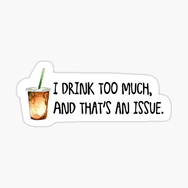 Starbucks Funny Might Be Vodka Basic Drink Sticker Decal