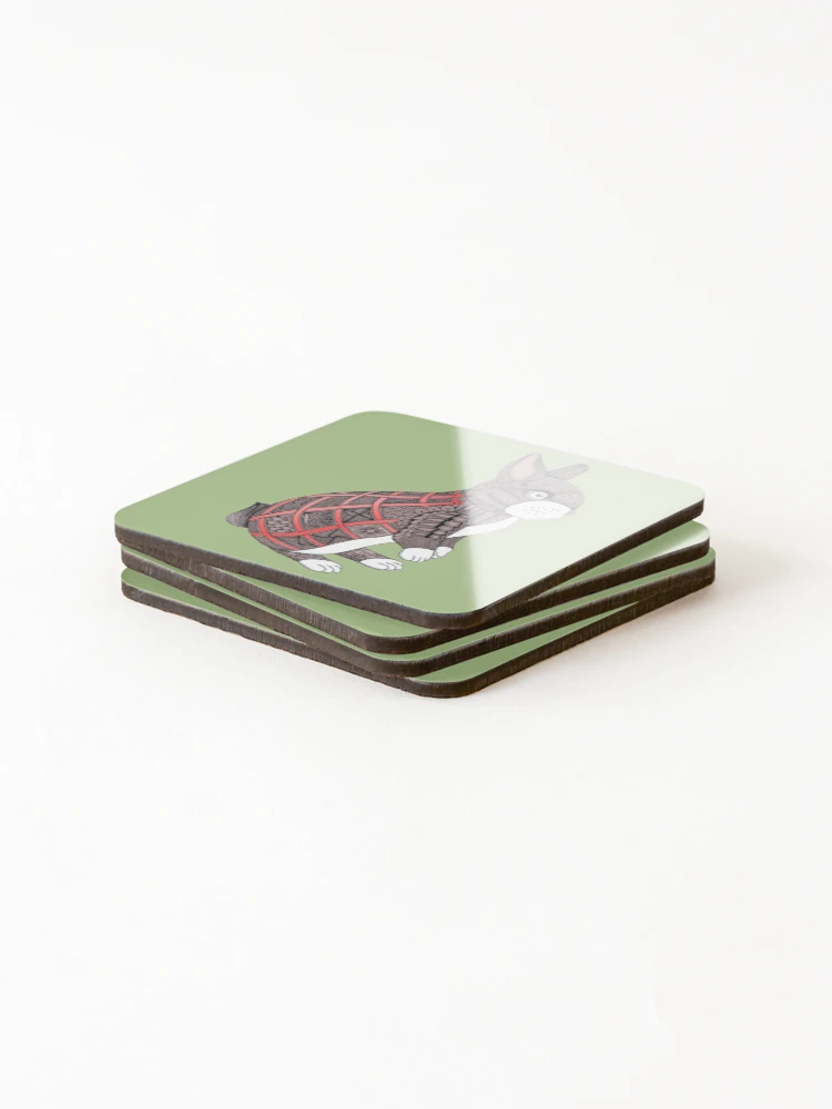 Thumbnail 4 of 5, Coasters (Set of 4), Patchy Rabbit designed and sold by MagicMama.