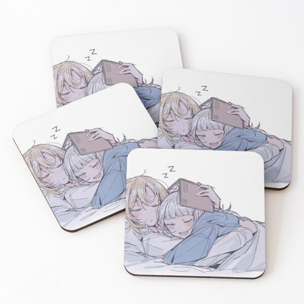 Item preview, Gura and Ame sleeping together  designed and sold by AszaAri.