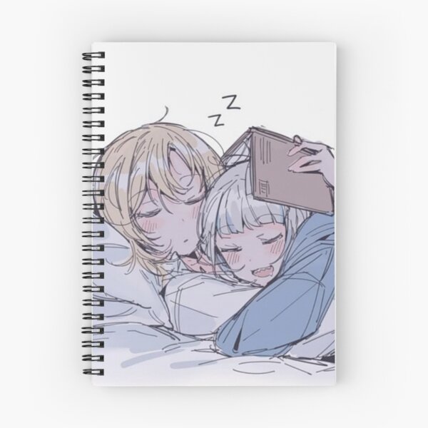 Item preview, Gura and Ame sleeping together  designed and sold by AszaAri.