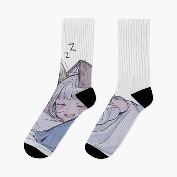 Item preview, Gura and Ame sleeping together  designed and sold by AszaAri.