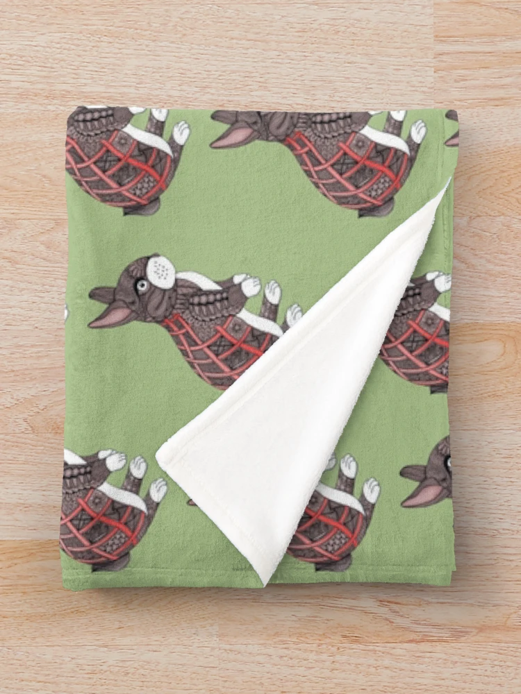 Thumbnail 3 of 6, Throw Blanket, Patchy Rabbit designed and sold by MagicMama.