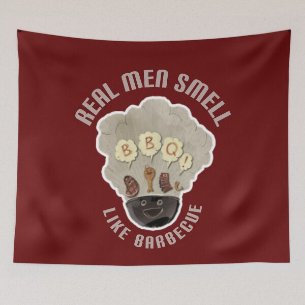 Item preview, Real men smell like barbecue. designed and sold by Umiska.