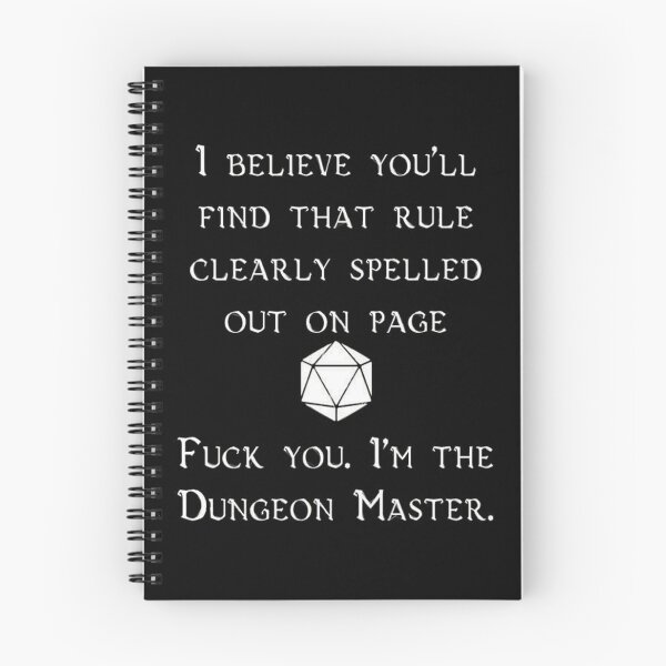 Item preview, Fuck you. I'm the Dungeon Master. designed and sold by TusiNio.
