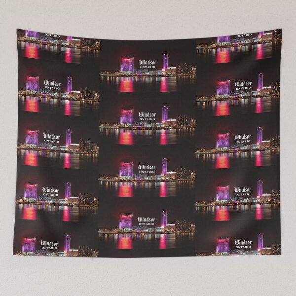 Item preview, Windsor, Ontario - Beautiful Night Skyline designed and sold by leemcnut.
