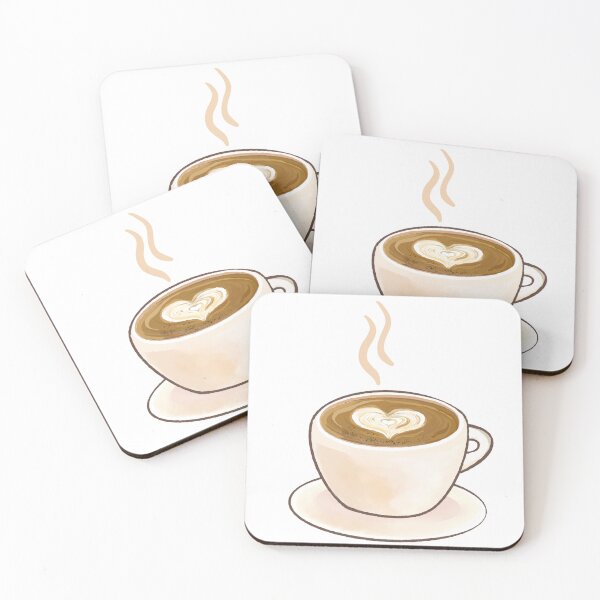 Artikelvorschau, eine tasse kaffee, latte, heißer kaffee, süßer kaffee, kaffeekunst, kaffeeaufkleber entworfen und verkauft von bow00wod.