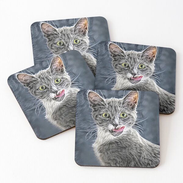 Item preview, Silly girl cat illustration premium design  designed and sold by truemoneyman.